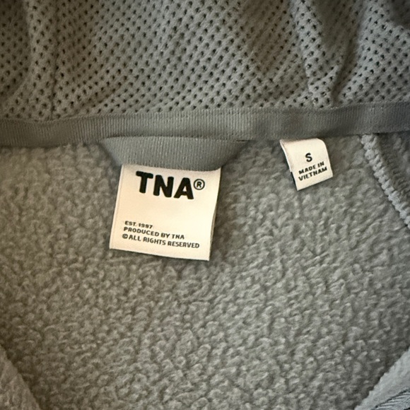 Aritzia Grey Blue Polartec Thermal Pro Full Zip Hoodie - Picture 2 of 4